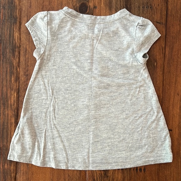 Nike Gray Tee and Pink Patterned Leggings - Picture 4 of 7